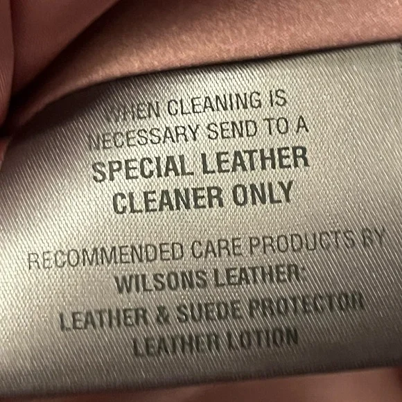 Wilson Leather Maxima Soft Pink Leather Jacket Sz S Women - Picture 8 of 10